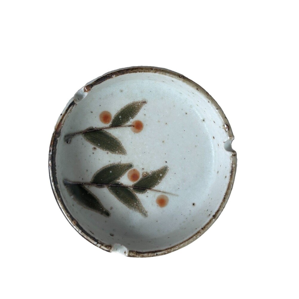 Vintage Ashtray Otagiri MCM Bittersweet Speckled Stoneware Earth Tones 5 Inch